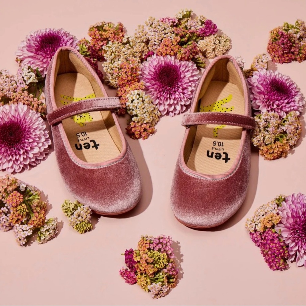 Ten Little Velvet Ballet Flats